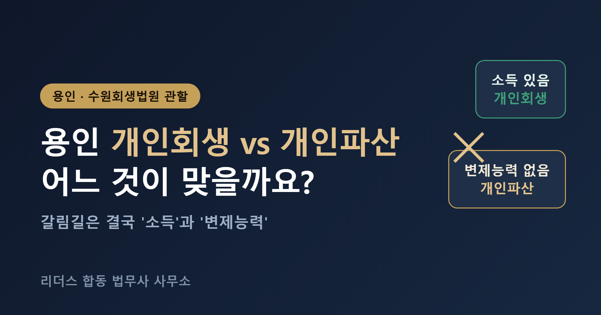 용인 개인회생 vs 개인파산 어느 것이 맞을까 대표 이미지